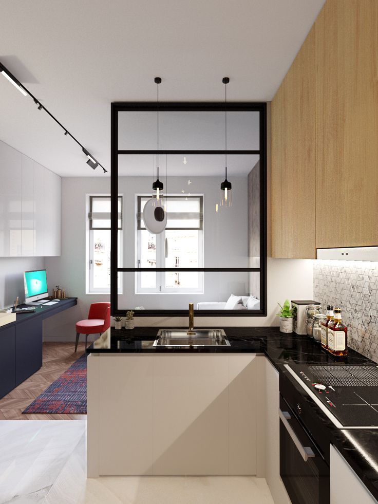 Studio apartment kitchen designs