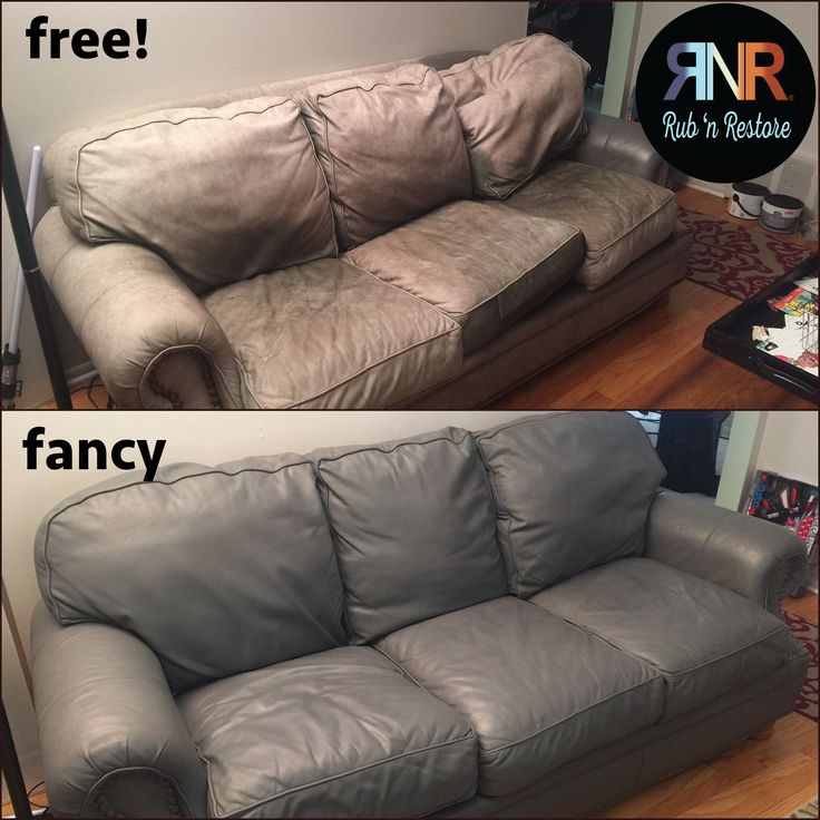 Restore faded leather sofa