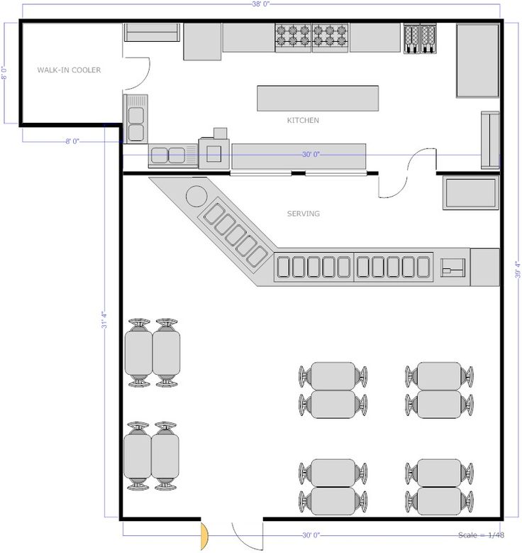 Kitchen layout samples