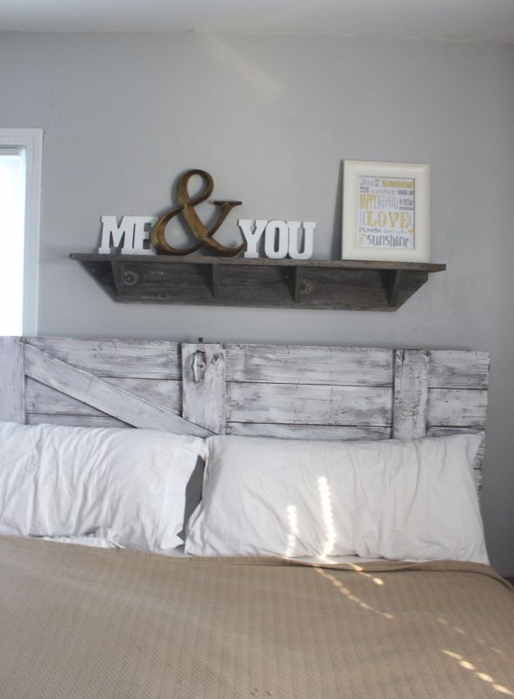 Above bed frame decor