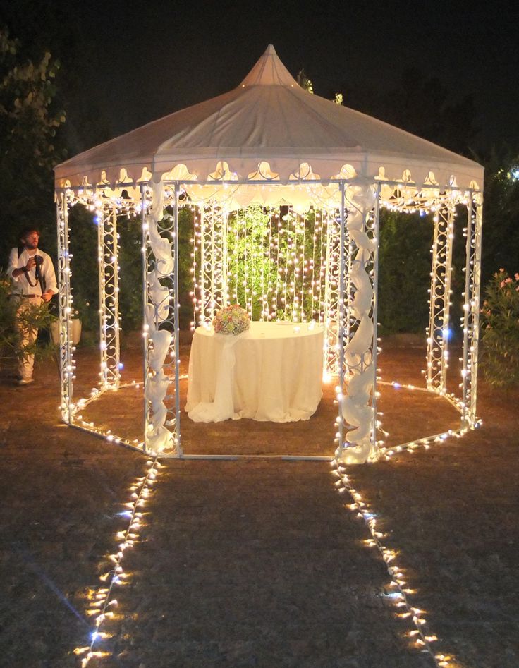 Outdoor gazebo lighting ideas