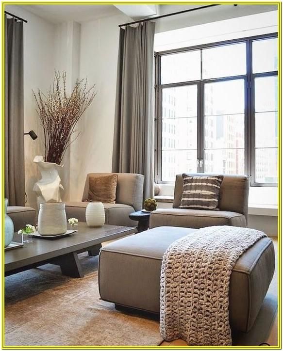 Taupe grey living room