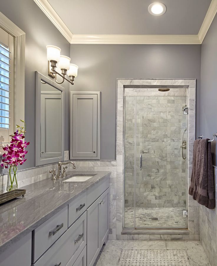 Gray color bathroom designs