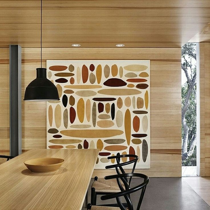 Modern wall wood paneling