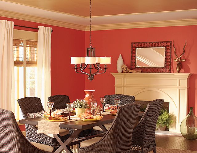 Red dining room paint colors