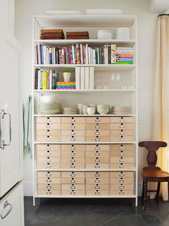 Kitchen shelves for small spaces