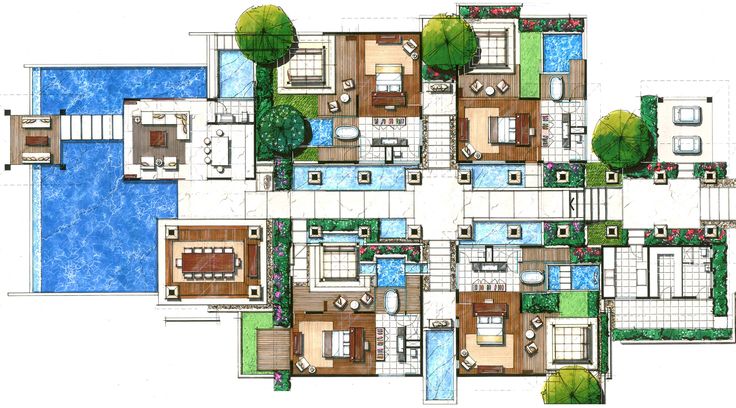 Layout of home garden