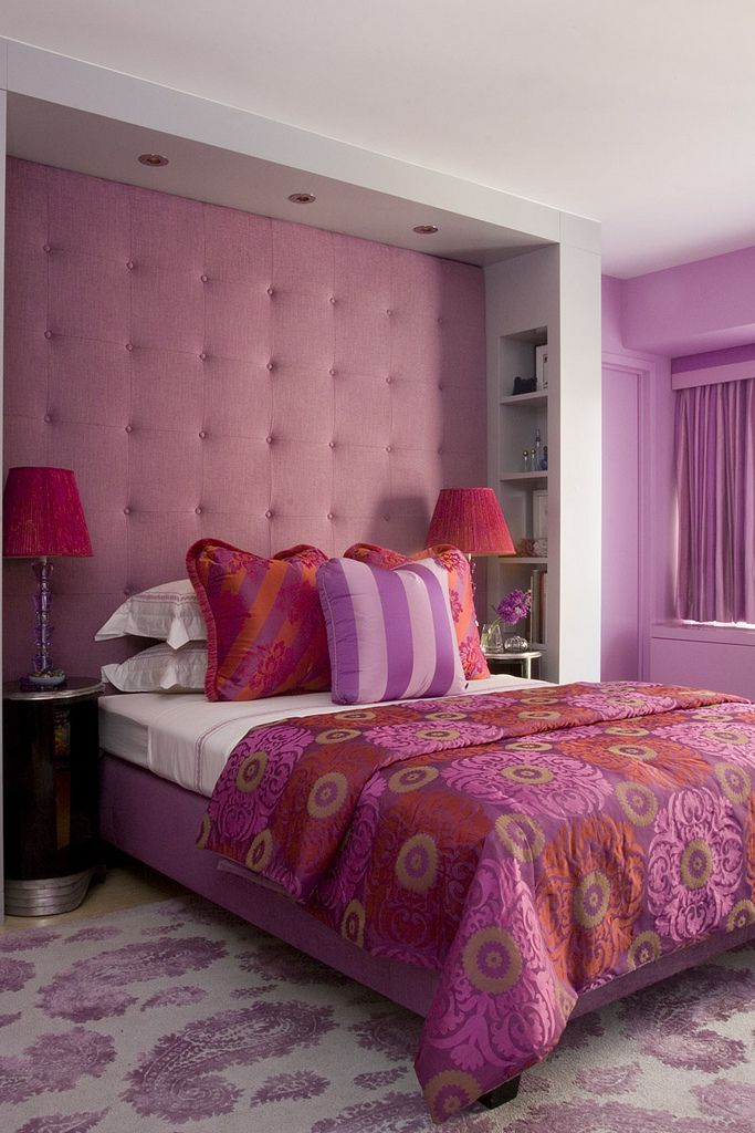 Pink bedroom decor