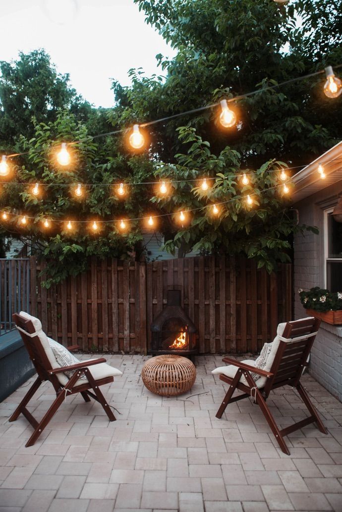 Outdoor fairy lights ideas