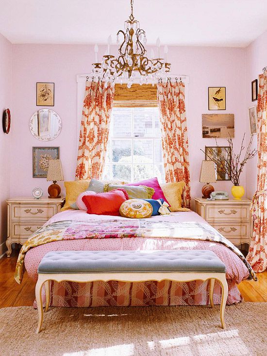 Cottage style decorating bedroom