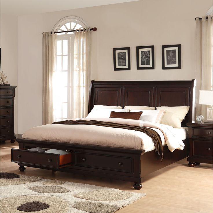 Bedroom designs with brown furniture