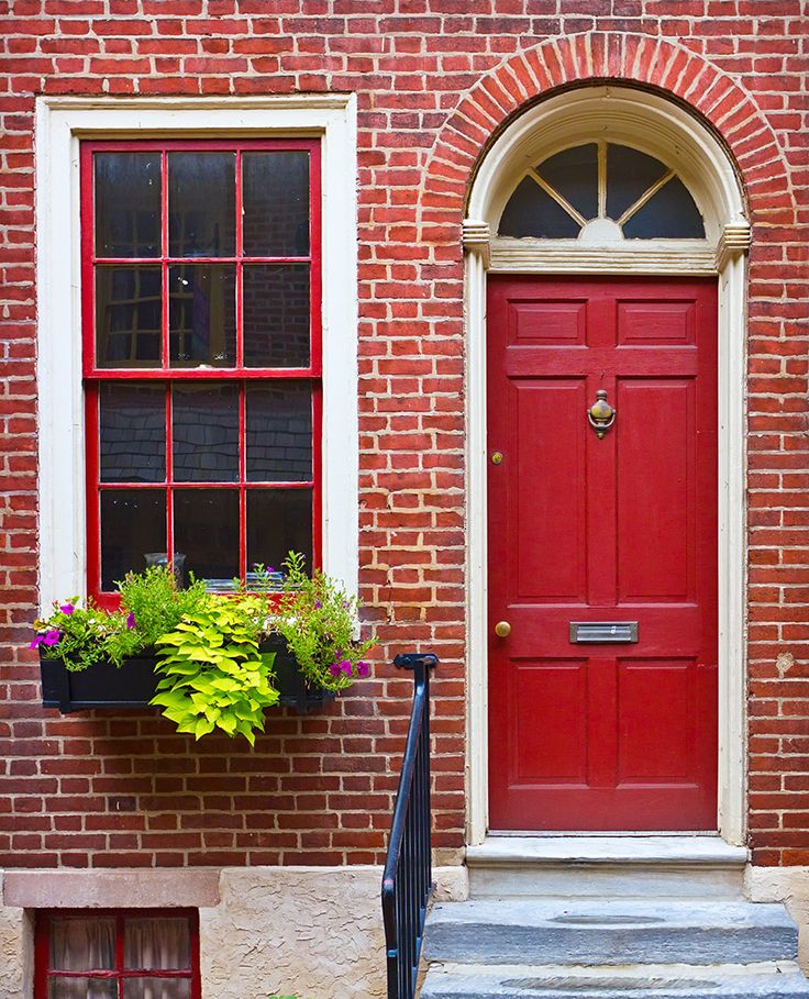 Red bushes for front of house