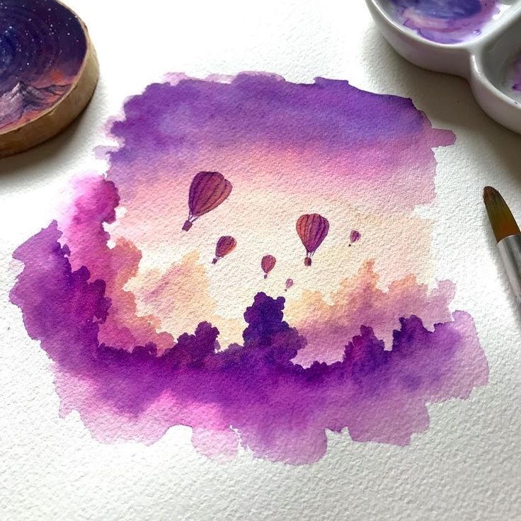 Purple painting ideas