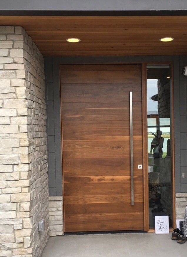 Wooden front door designs for houses