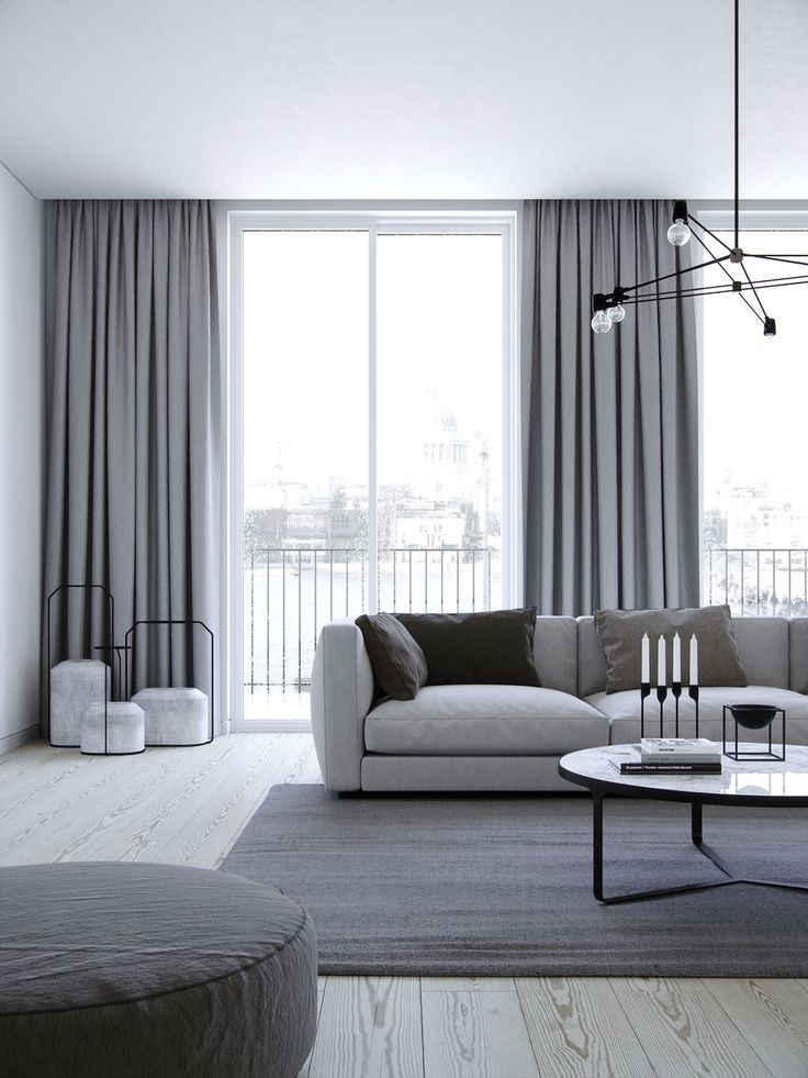 Grey lounge room