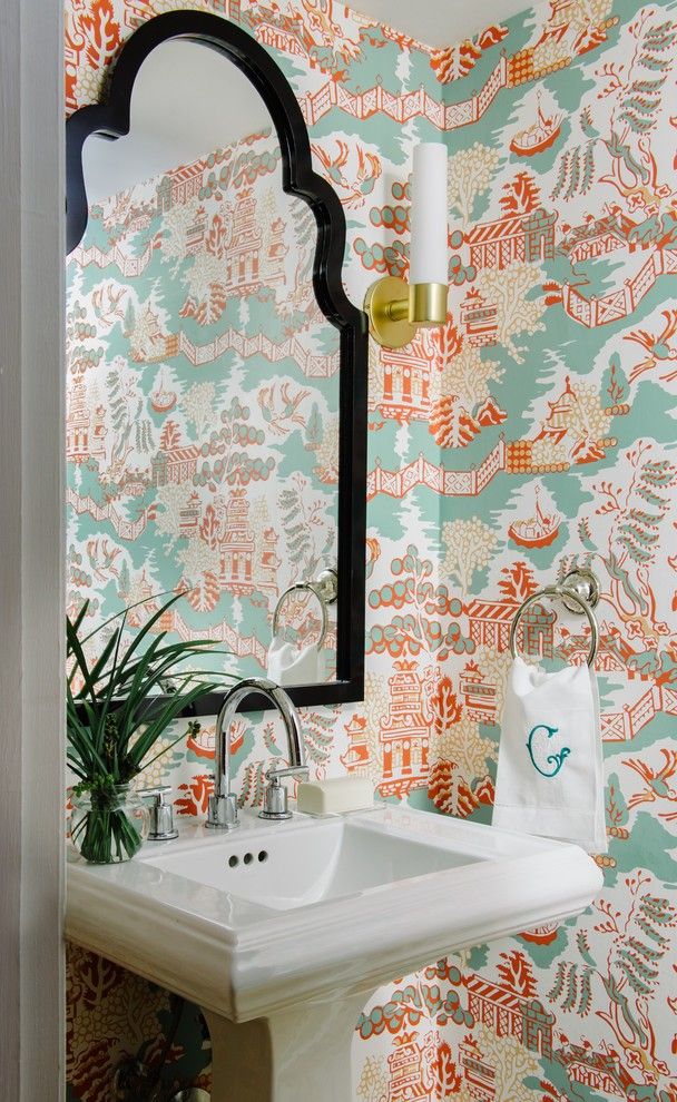 Powder room wallpaper inspiration