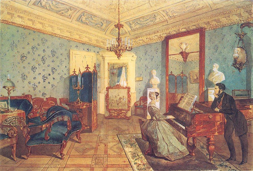 Blue drawing room