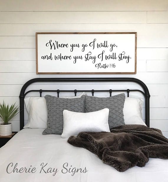 Top of bed wall decor