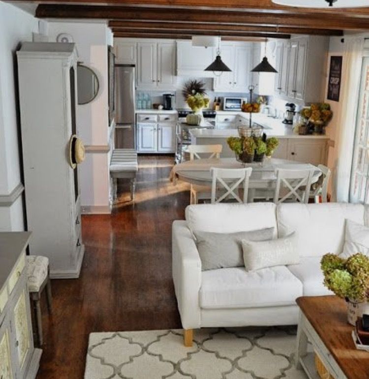 Decorate small kitchen living room combo