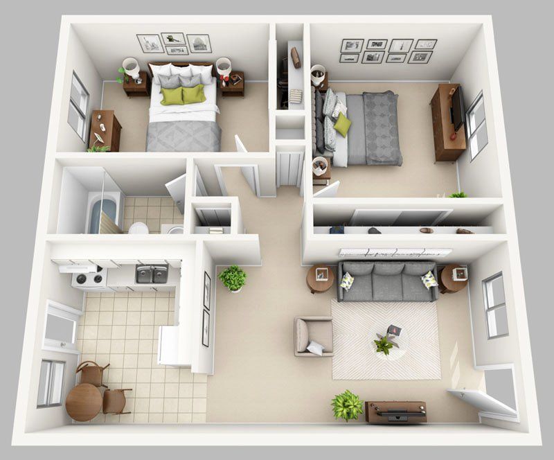 Floor plan for small kitchen