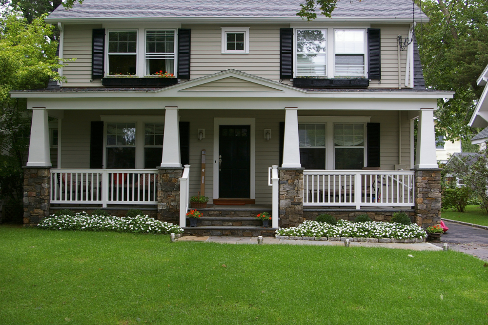 Front porches on homes