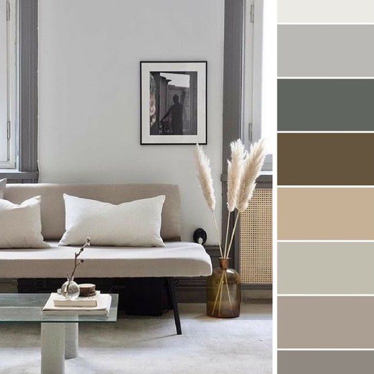 Paint palettes for living rooms