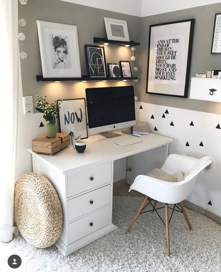 Small home office space