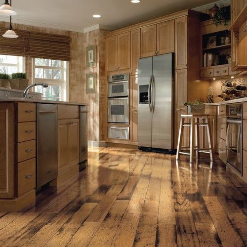 Engineered wooden floors in kitchens