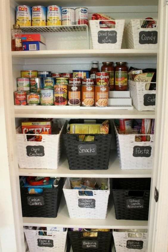 Shallow pantry cabinet