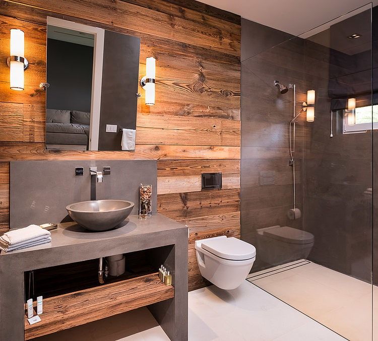 Paneling in bathrooms