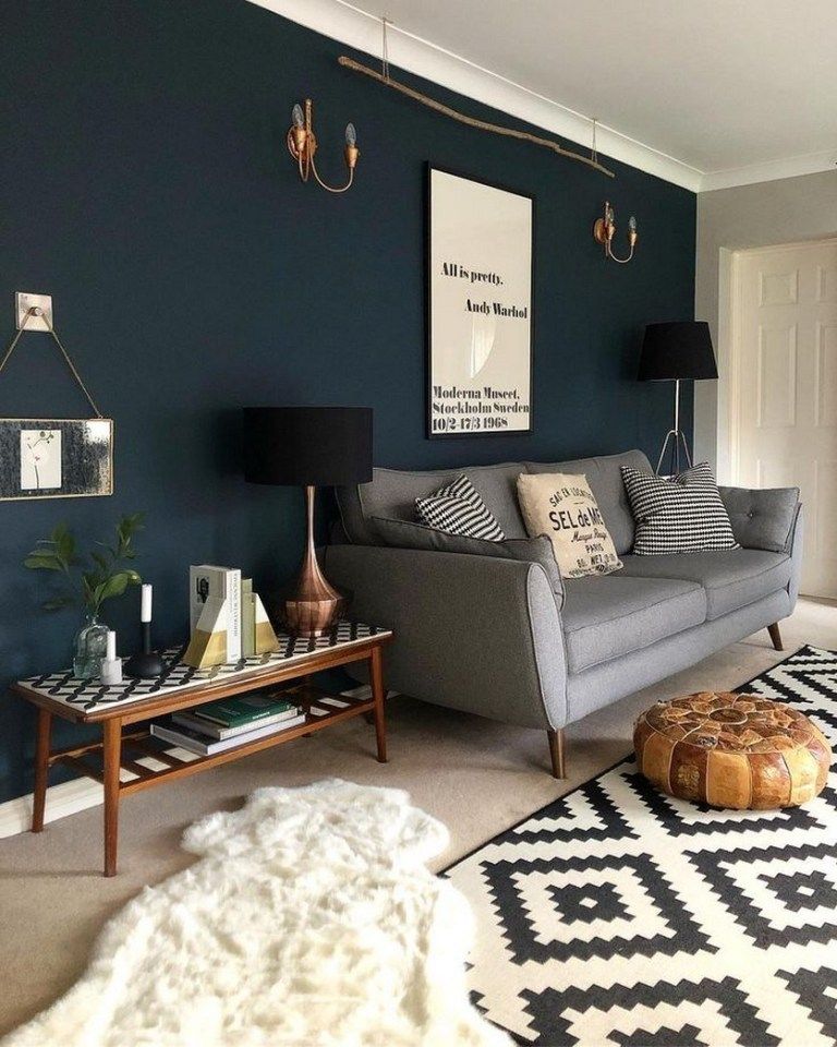 Popular living room accent wall colors