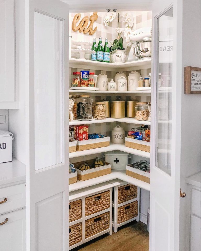 Kitchen corner pantry plans