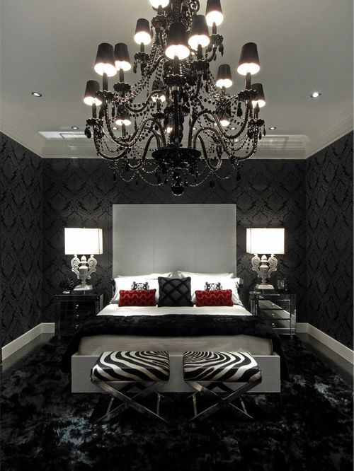 Pictures of bedrooms with black furniture