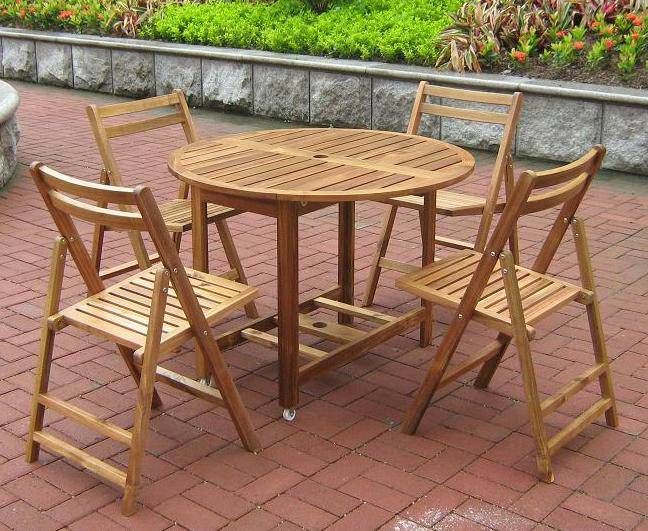 Wooden outdoor set