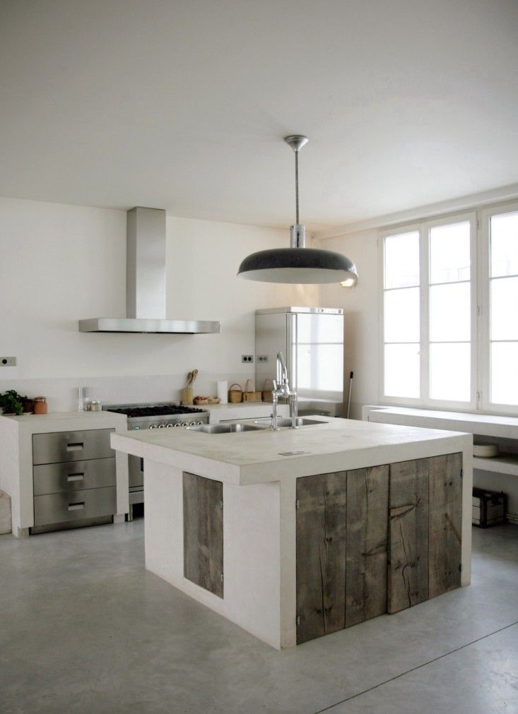 Sideways kitchen island