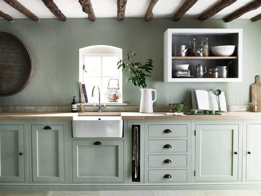 Sage and cream kitchen