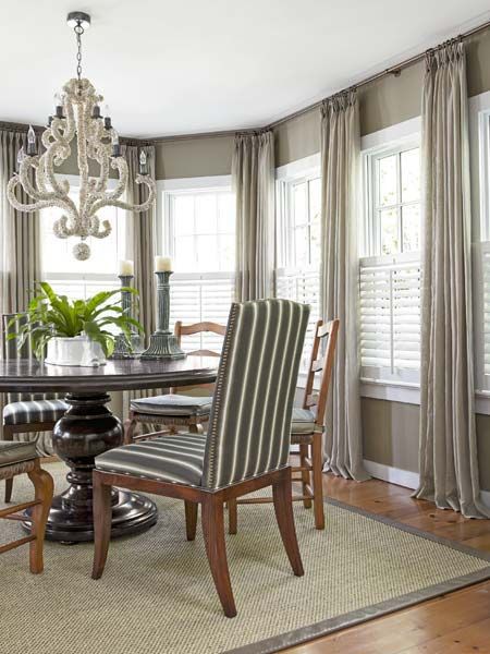 Formal dining room curtains ideas