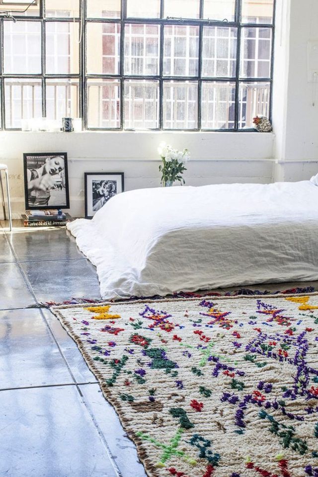White bedroom rug ideas