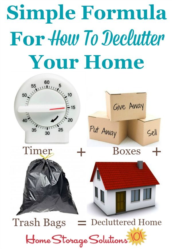 Decluttering my home