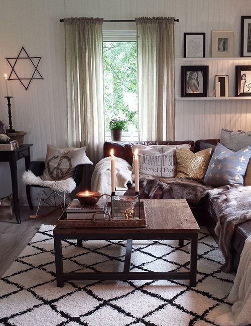 Brown decor for living room