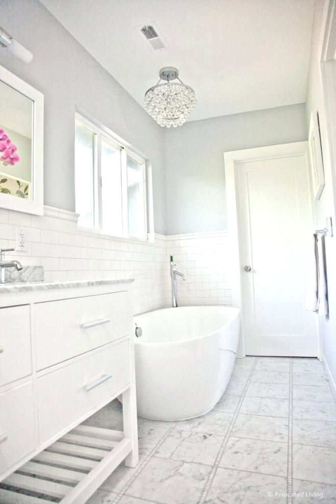 Grey painted bathroom