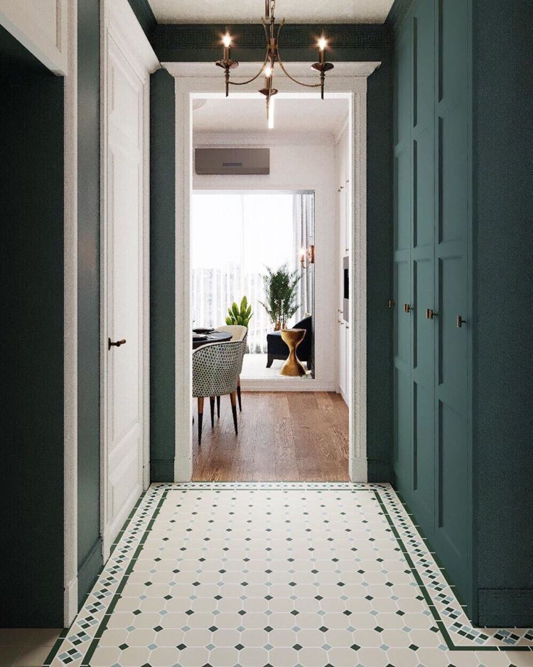 Hallway tile design