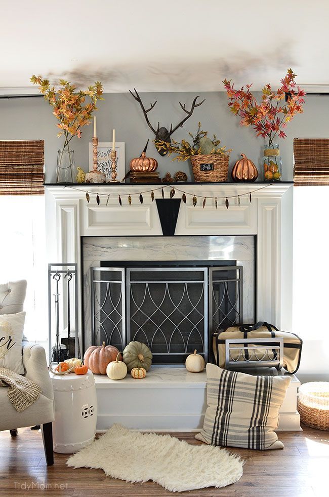 Ideas for fall mantels