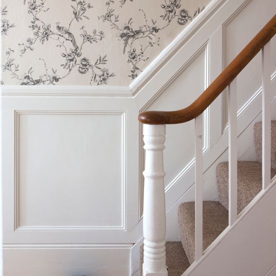 Wallpaper for stairway wall