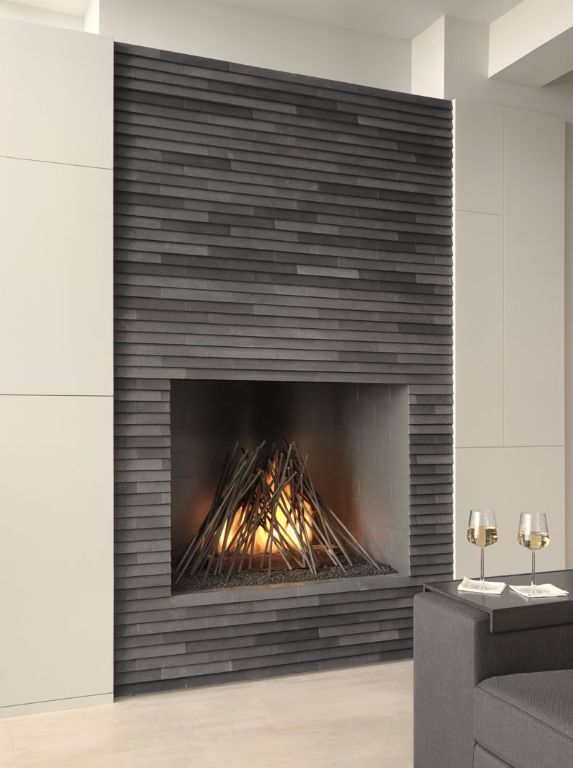 Stick on fireplace tile