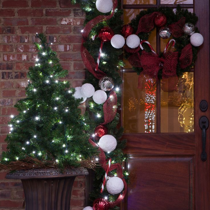 Christmas lights outdoor tree ideas