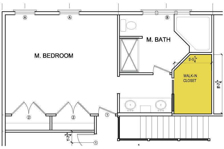 Walk in closet floor plans