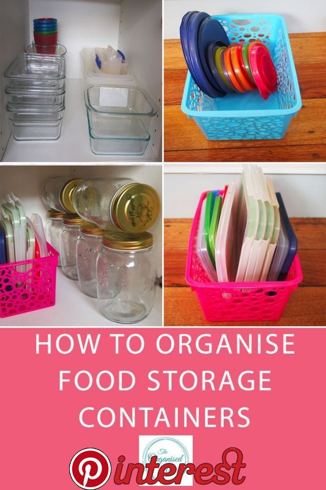 Organize tupperware lids