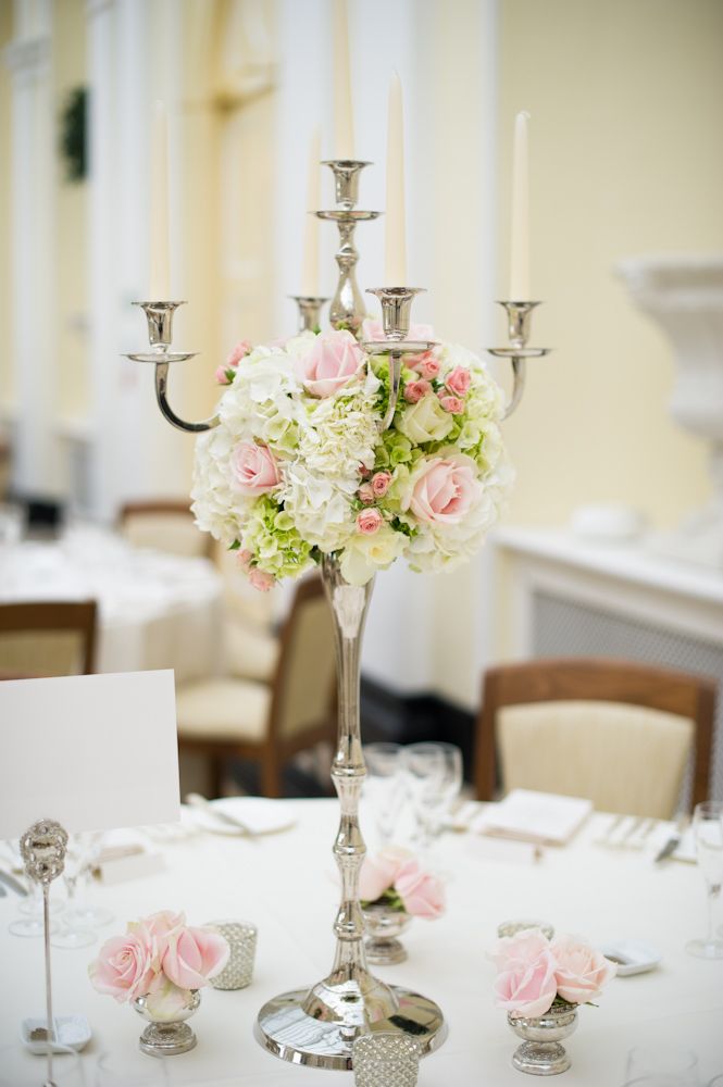 Candelabra with flowers