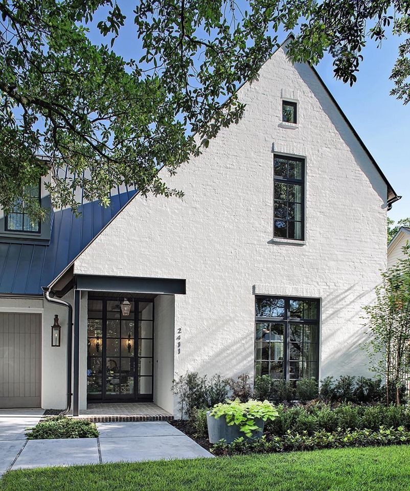 Grey and white homes